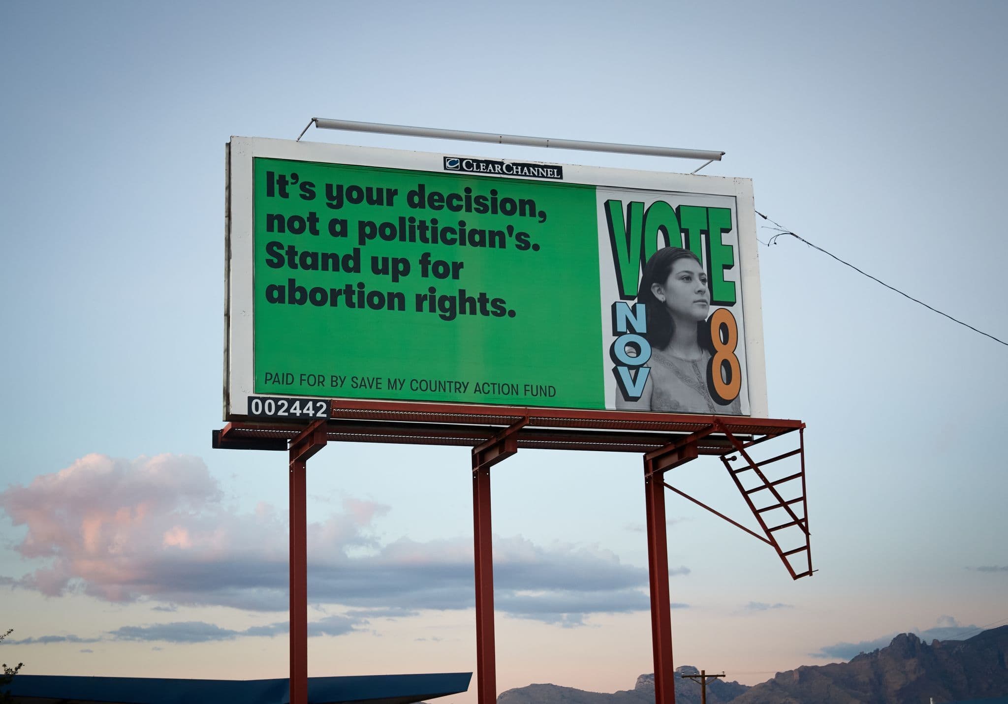 Billboard ad for Save My Country Action Fund